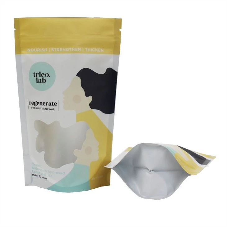Resealable Foil Pouch Bags For Food Packaging